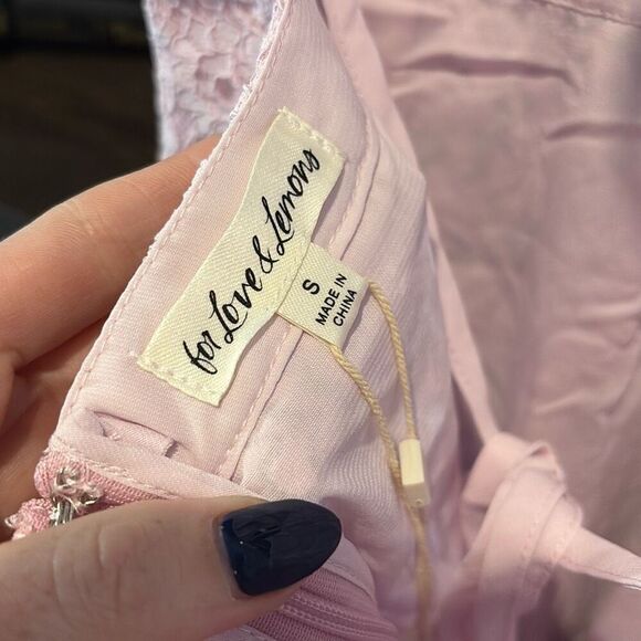 NWT For Love & Lemons Carmela Mini Dress Size Small $268 MSRP - Picture 6 of 11